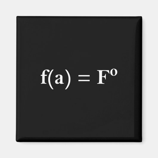 Aimant Fafo Math Equation Funny Novelty Math Teacher Nerd (Devant)