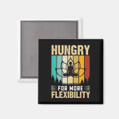 Aimant Faim de plus de flexibilité Yoga Design (Recto/Verso)