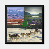 Aimant Fairbanks, Alaska Collage (Devant)