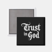 Aimant Faire confiance à Dieu (Recto/Verso)