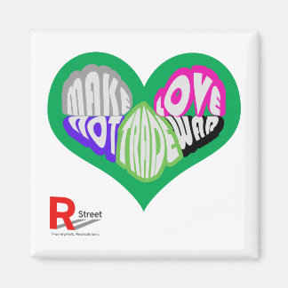 Aimant Faire de l'amour du commerce pas de l'aimant de gu