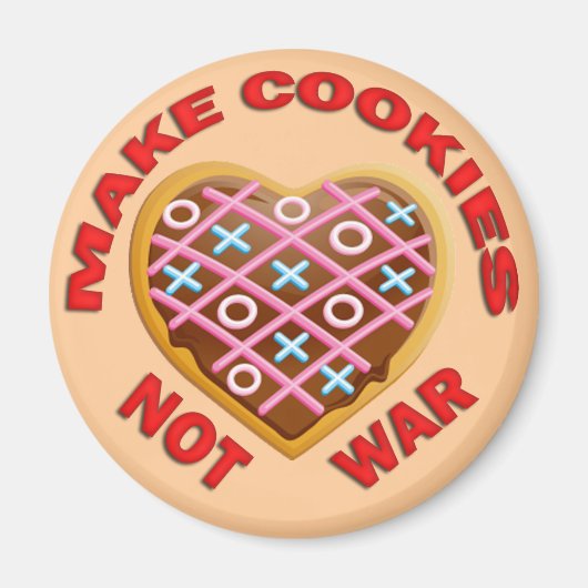 AIMANT FAIRE DES COOKIES PAS DE GUERRE (Devant)