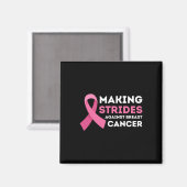 Aimant Faire des progrès dans la sensibilisation au cance (Recto/Verso)