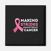 Aimant Faire des progrès dans la sensibilisation au cance (Devant)