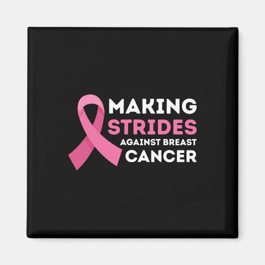 Aimant Faire des progrès dans la sensibilisation au cance (Devant)