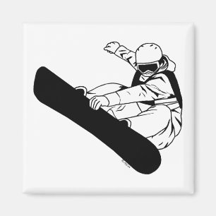 Aimant Faire du surf des neiges 3