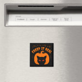 AIMANT FAIRE LE FOU DRÔLE CHAT HALLOWEEN (In Situ (Lave-vaisselle))