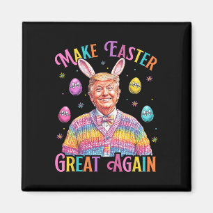 Aimant Faire Pâques Grande Encore Drôle de Lapin Trump Pr