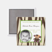 Aimant Faire-part 2"x2" Jacana Animaux violets (Recto/Verso)