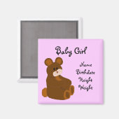 Aimant Faire-part bébé (Recto/Verso)