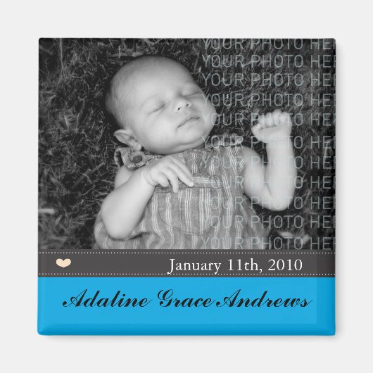 Aimant Faire-part bébé (Devant)