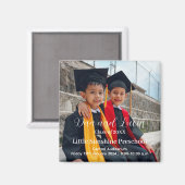 Aimant Faire-part de diplôme préscolaire (Recto/Verso)