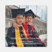 Aimant Faire-part de diplôme préscolaire (Devant)