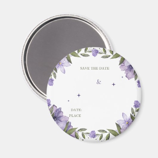 aimant faire-part de mariage (Recto/Verso)