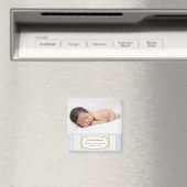 Aimant Faire-part de naissance photo - Baby Boy (In Situ (Lave-vaisselle))