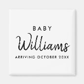 Aimant Faire-part moderne de grossesse (Devant)