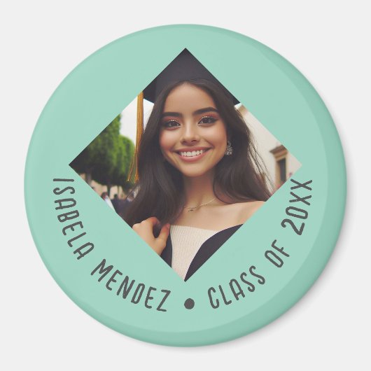 Aimant Faire-part photo de graduation personnalisée (Devant)
