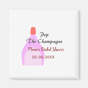 Aimant Faire sauter le Champagne rose enterrement de vie