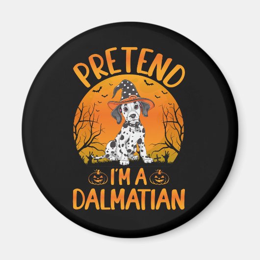 Aimant Faire semblant d'être un chien dalmate Halloween ( (Devant)