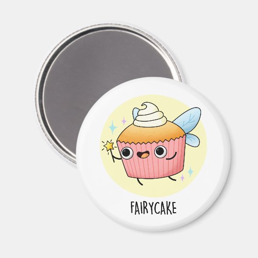 Aimant Fairy Cake Funny Cupcake Pun (Recto/Verso)