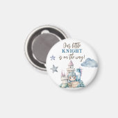 Aimant Fairytale Dreamy Dragon Blue Knight Baby shower (Recto/Verso)