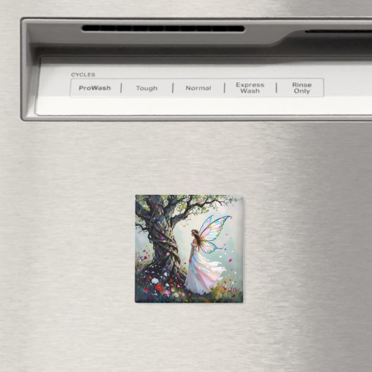 Aimant Fairytale Inspired Fairy and Whimsical Tree (In Situ (Lave-vaisselle))