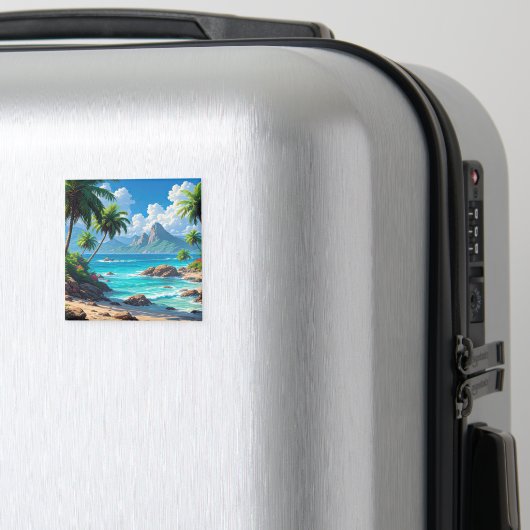 Aimant Fais de beaux rêves, Paradis Tropical, (In Situ (Bagages))