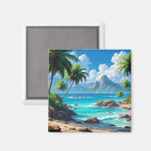 Aimant Fais de beaux rêves, Paradis Tropical, (Recto/Verso)