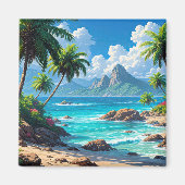 Aimant Fais de beaux rêves, Paradis Tropical, (Devant)
