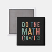 Aimant Fais Le Calcul 67 Drôle Six Sept Mème Enseignant F (Recto/Verso)