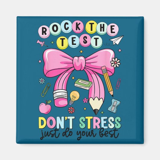 Aimant Fais passer le test sans stress fais les tests de  (Devant)