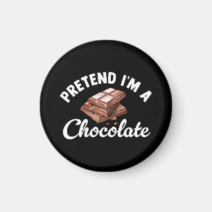 Aimant Fais semblant que je suis une tablette de chocolat