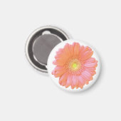 Aimant Faisée de gerbera orange (Recto/Verso)