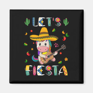 Aimant Faisons danser la licorne mexicaine Cinco De Mayo
