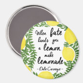 Aimant Faisons de la limonade (Recto/Verso)