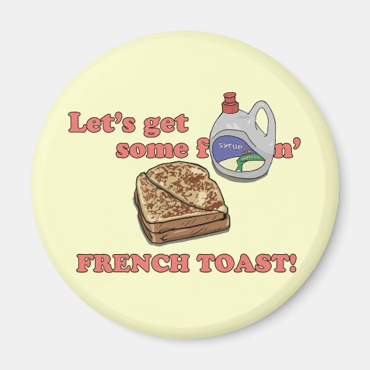 Aimant Faisons du pain français ! magnets. (Devant)