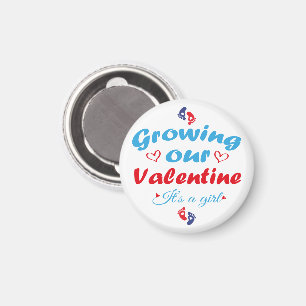 Aimant Faisons Grandir Notre Valentin C'est Une Fille Nou