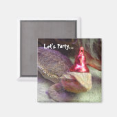 Aimant Faisons la fête avec le dragon (Recto/Verso)