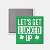 Aimant Faisons la fête de la Saint Patrick (Recto/Verso)