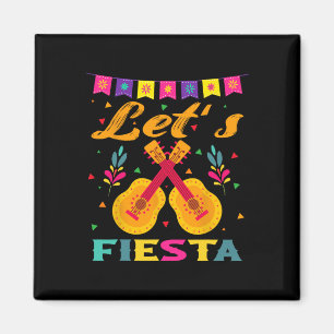 Aimant Faisons la Fête Guitare Mexicaine Cinco De Mayo Po