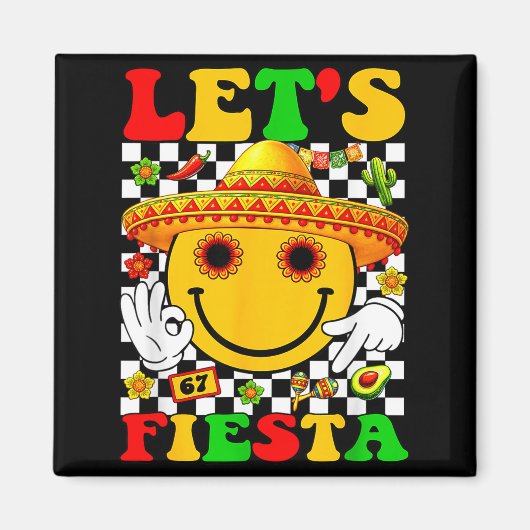 Aimant Faisons la fiesta groovy garçons mexicains filles (Devant)