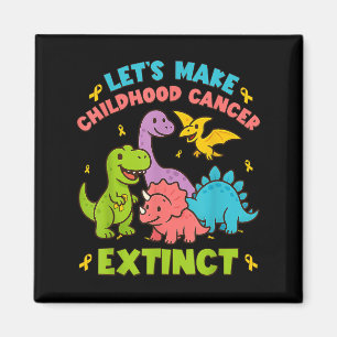 Aimant Faisons porter le cancer de l'enfant Dinosaures di
