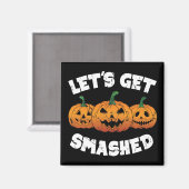 Aimant Faisons tomber Citrouille Jack-o'-lantern Hallowee (Recto/Verso)