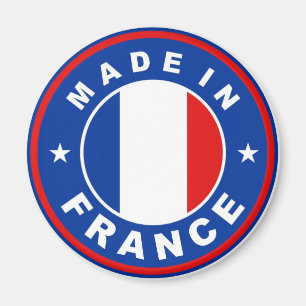 Aimant fait dans le timbre rond d'étiquette de drapeau d