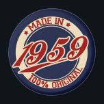 Aimant Fait En 1959<br><div class="desc">"made in 59" 59 les années 50 1959 "made in 1959" "born in" "made in the les années 50" 50's anniversaire rétro "old school" vintage</div>