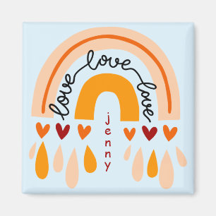 AIMANT "FAITES CE QUE VOUS AIMEZ" CITER BROWN RETRO BOHO 