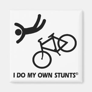 Aimant Faites du vélo mes propres cascades