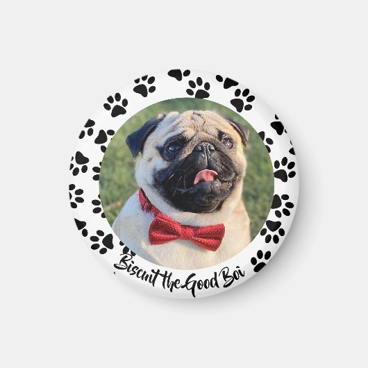 Aimant Faites-en un chien coquelicot (Devant)