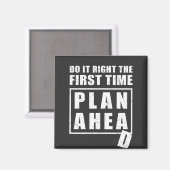 Aimant Faites-le correctement pour la première fois - Pla (Recto/Verso)