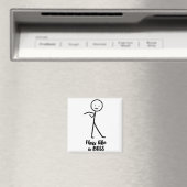 Aimant Faites le floss comme un patron Stick Figure Stick (In Situ (Lave-vaisselle))